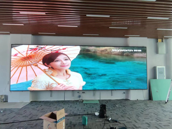 卡若P1.53led小间距屏安装案例